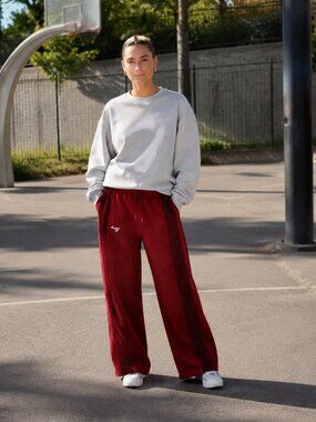 Visionary Club "Radiant Aura" V2 Wide Leg Sweats (Triple Cherry) Womens Size Xl
